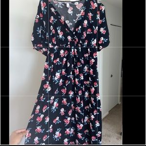 Floral short sleeve summer dress